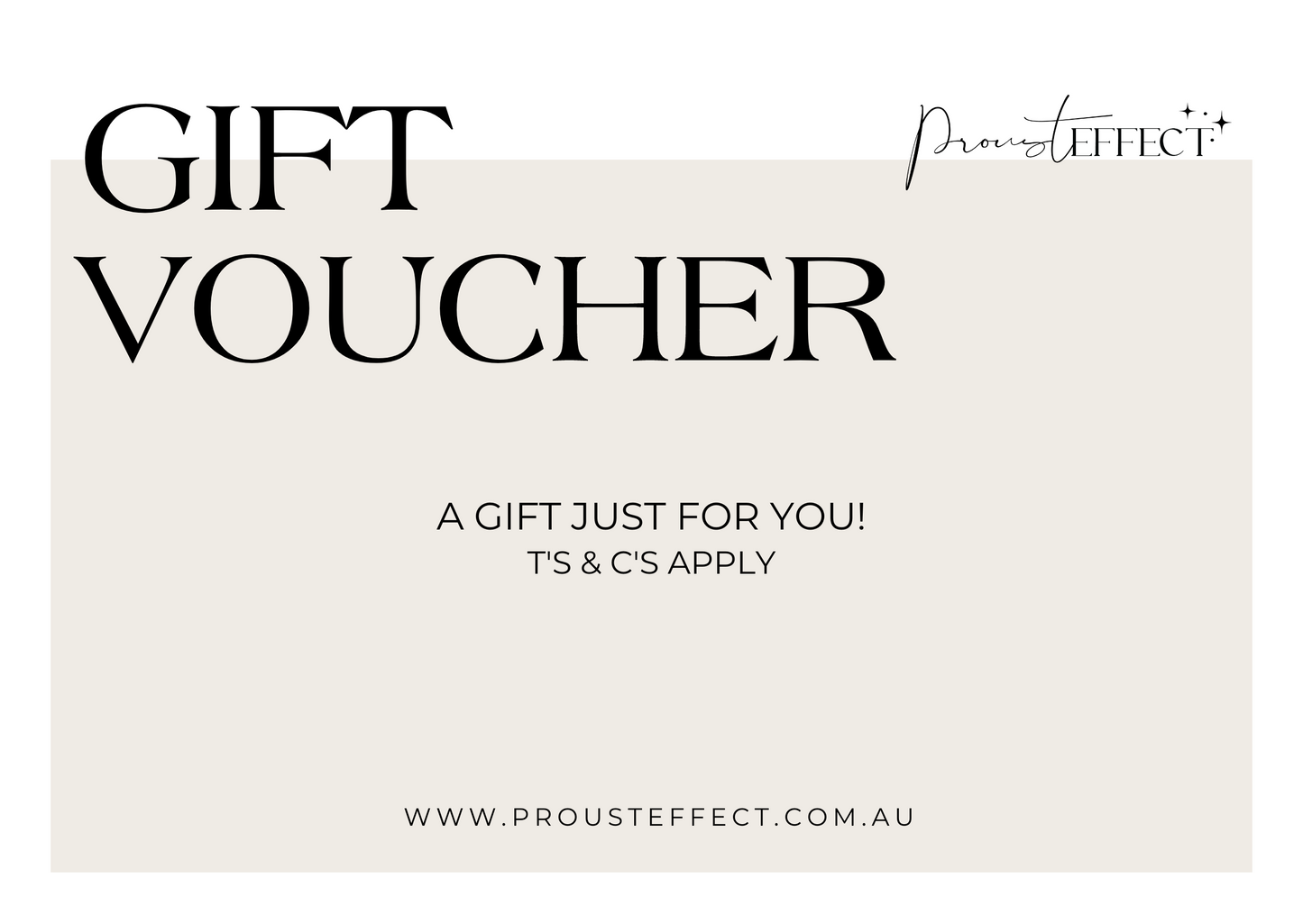 Proust Effect Gift Voucher