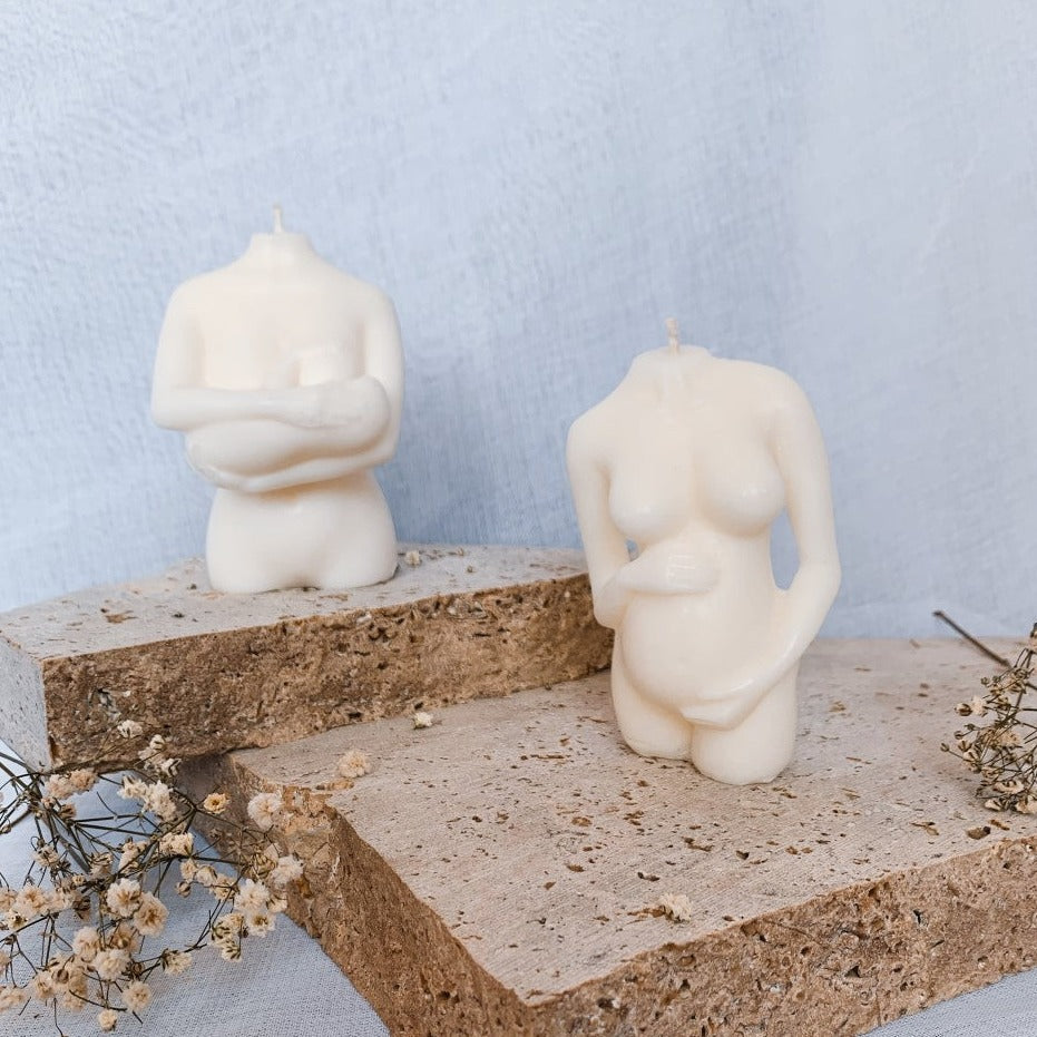 Pregnant Goddess Body Candle