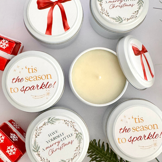Christmas Candle Tins