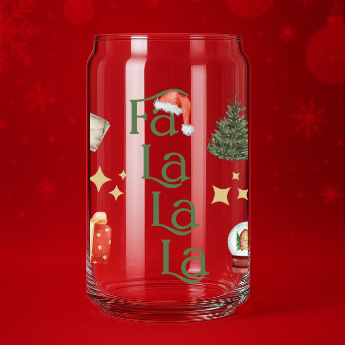 Christmas Glass Cup